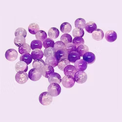 10mm glaspärlor "Lilac" 20st