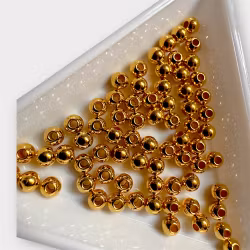 4mm Mellandelar plast guld ca 200st