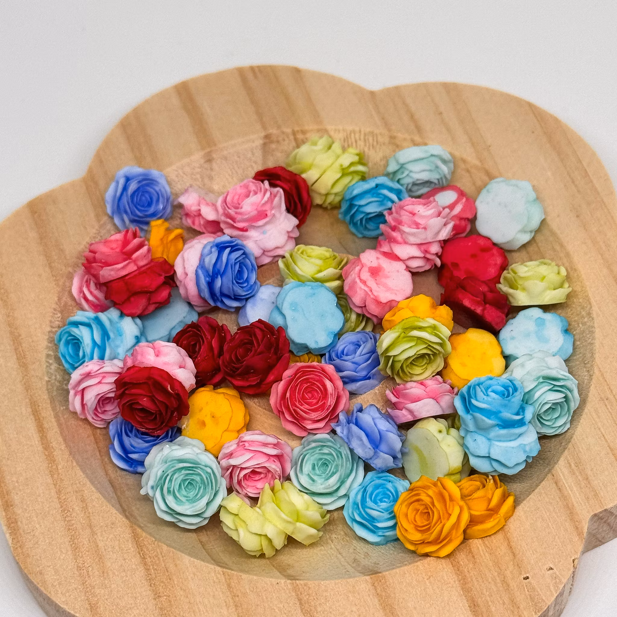 11mm mjuka blommor rosmix 60st