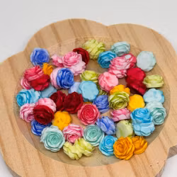11mm mjuka blommor rosmix 60st