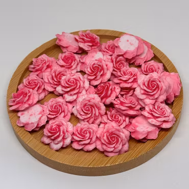 18mm Mjuka blommor rosa 20st