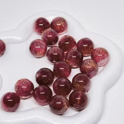 12mm Halvglitter Lila/burgundy 1st