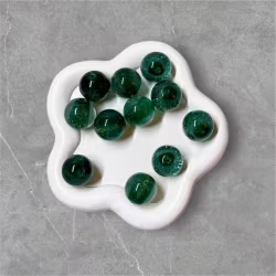 16mm Halvglitter mörkgrön 1st