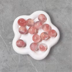 16mm Halvglitter Rosa 1st