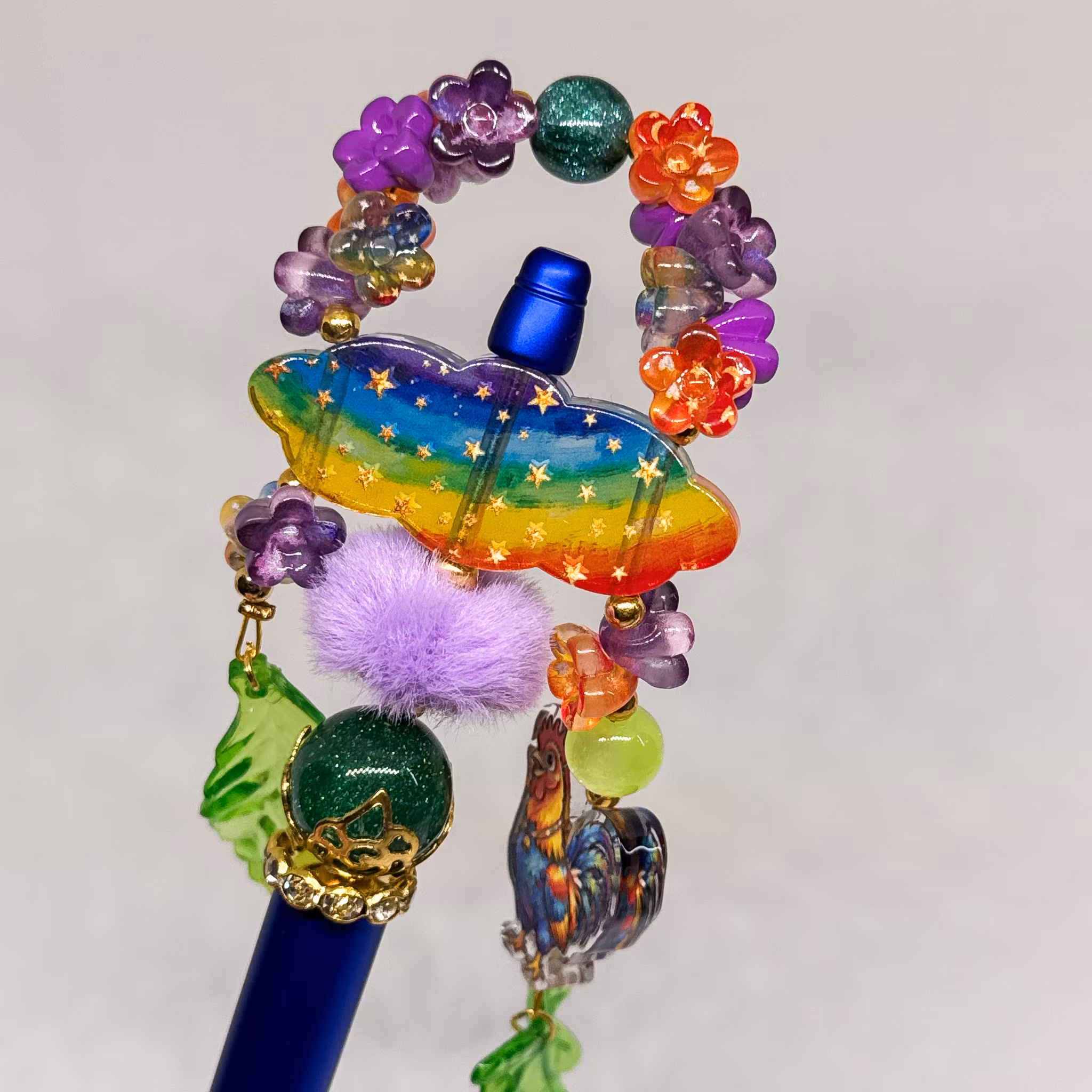 Pärlad penna rainbow 1st