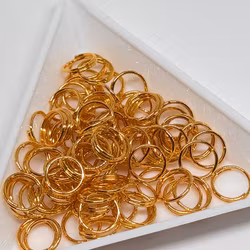 8mm dubbla bindringar Guld ca 100st