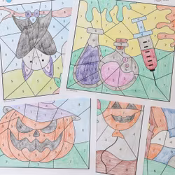 Malen nach Zahlen - Halloween