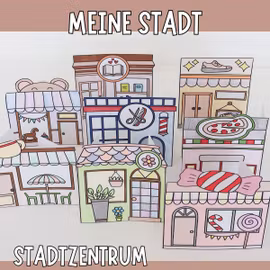 Meine Stadt zum Basteln - Stadtzentrum