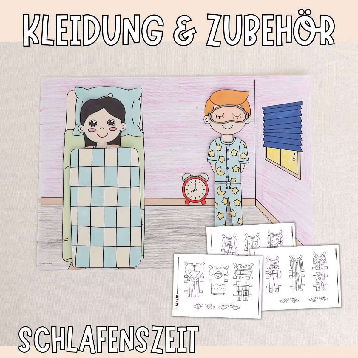Erweiterung Anziehpuppen - Schlafen