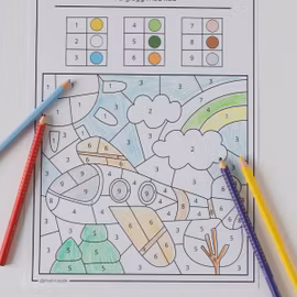 Malen nach Zahlen - In der Luft