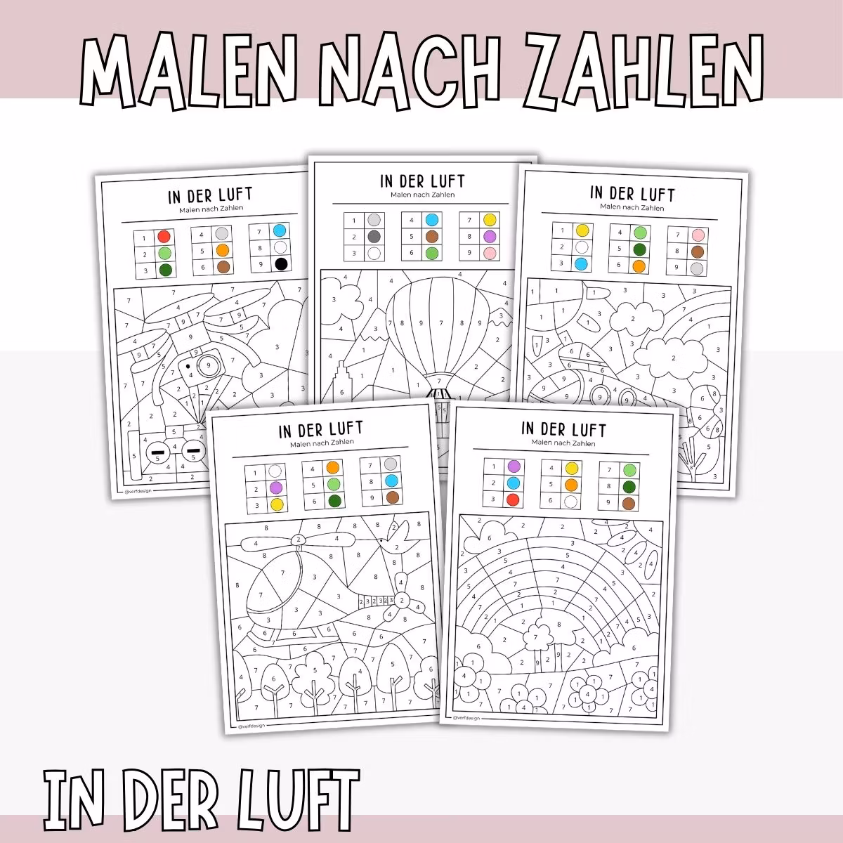 Malen nach Zahlen - In der Luft