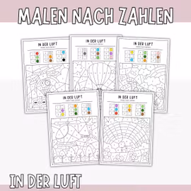 Malen nach Zahlen - In der Luft