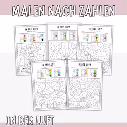 Malen nach Zahlen - In der Luft