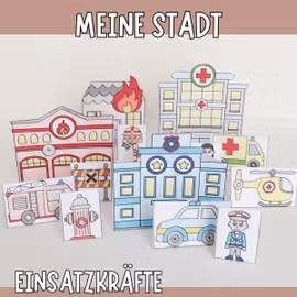 Meine Stadt zum Basteln - Einsatzkräfte
