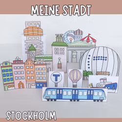 Meine Stadt zum Basteln - Stockholm