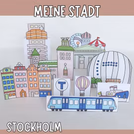 Meine Stadt zum Basteln - Stockholm