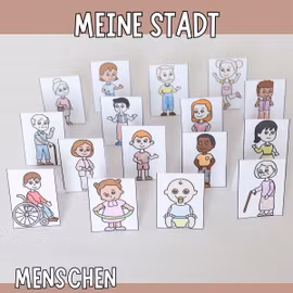 Meine Stadt zum Basteln - Menschen