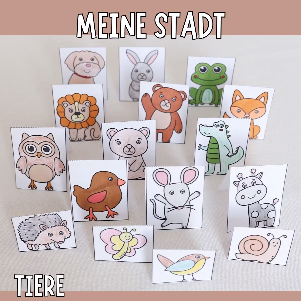 Meine Stadt zum Basteln - Tiere