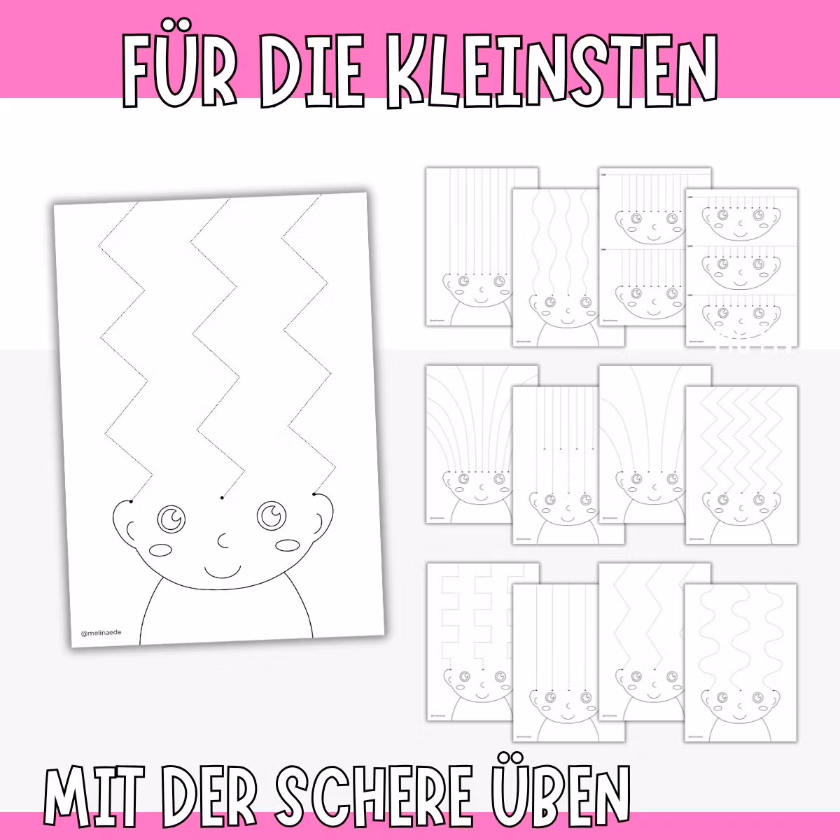 Mit der Schere üben – Frisuren schneiden