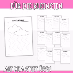 Mit dem Stift üben – Wetter zeichnen