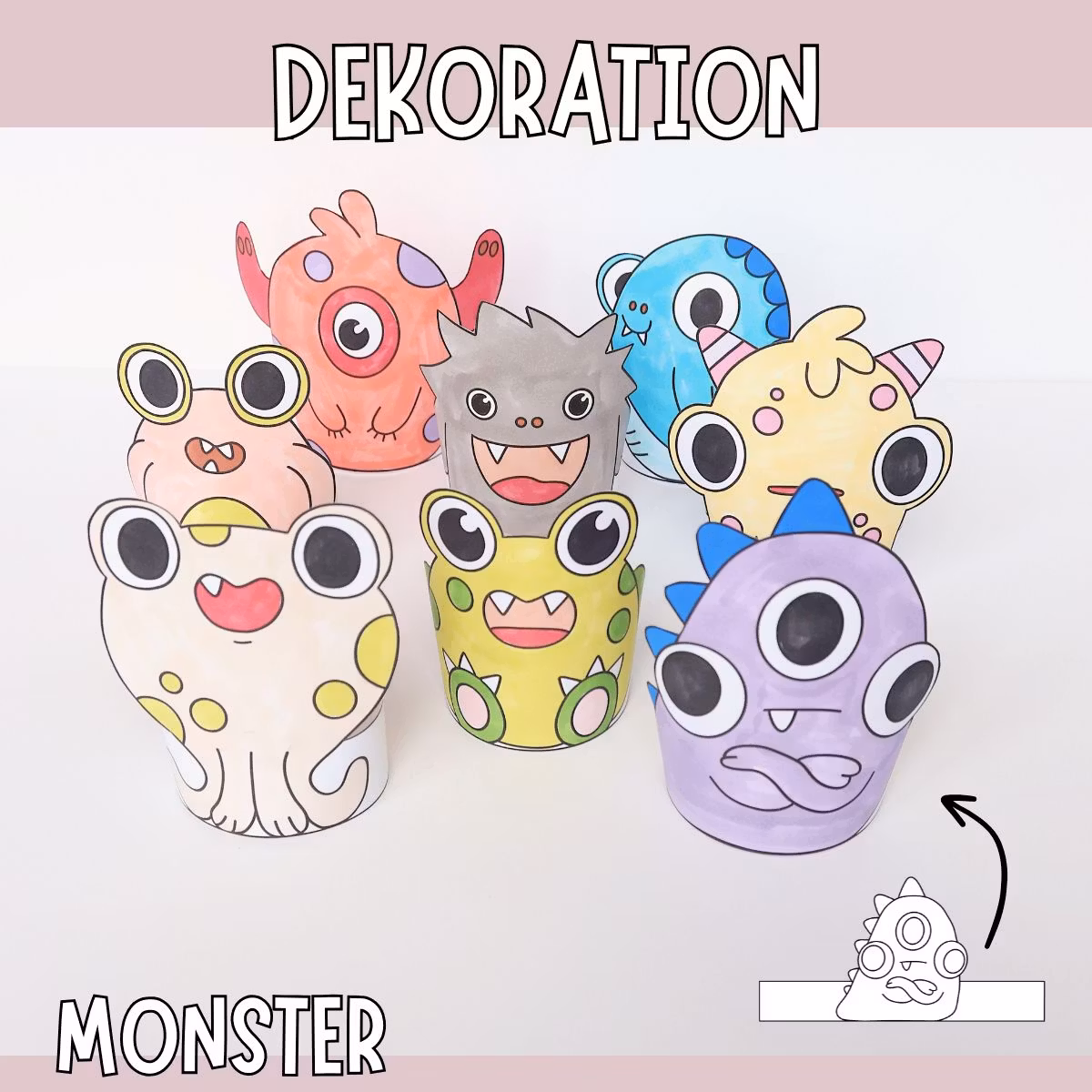 Monster basteln - Dekorationen