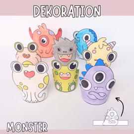 Monster basteln - Dekorationen
