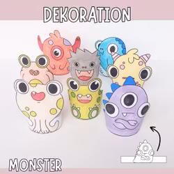 Monster basteln - Dekorationen
