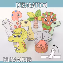 Dinosaurier basteln - Dekorationen