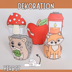 Herbstbasteln für Kinder - Dekorationen