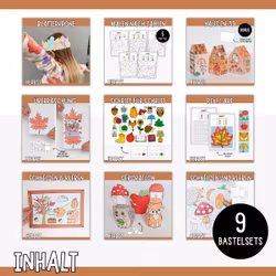 Herbstbasteln – Das ultimative Bastelpaket zum Ausdrucken