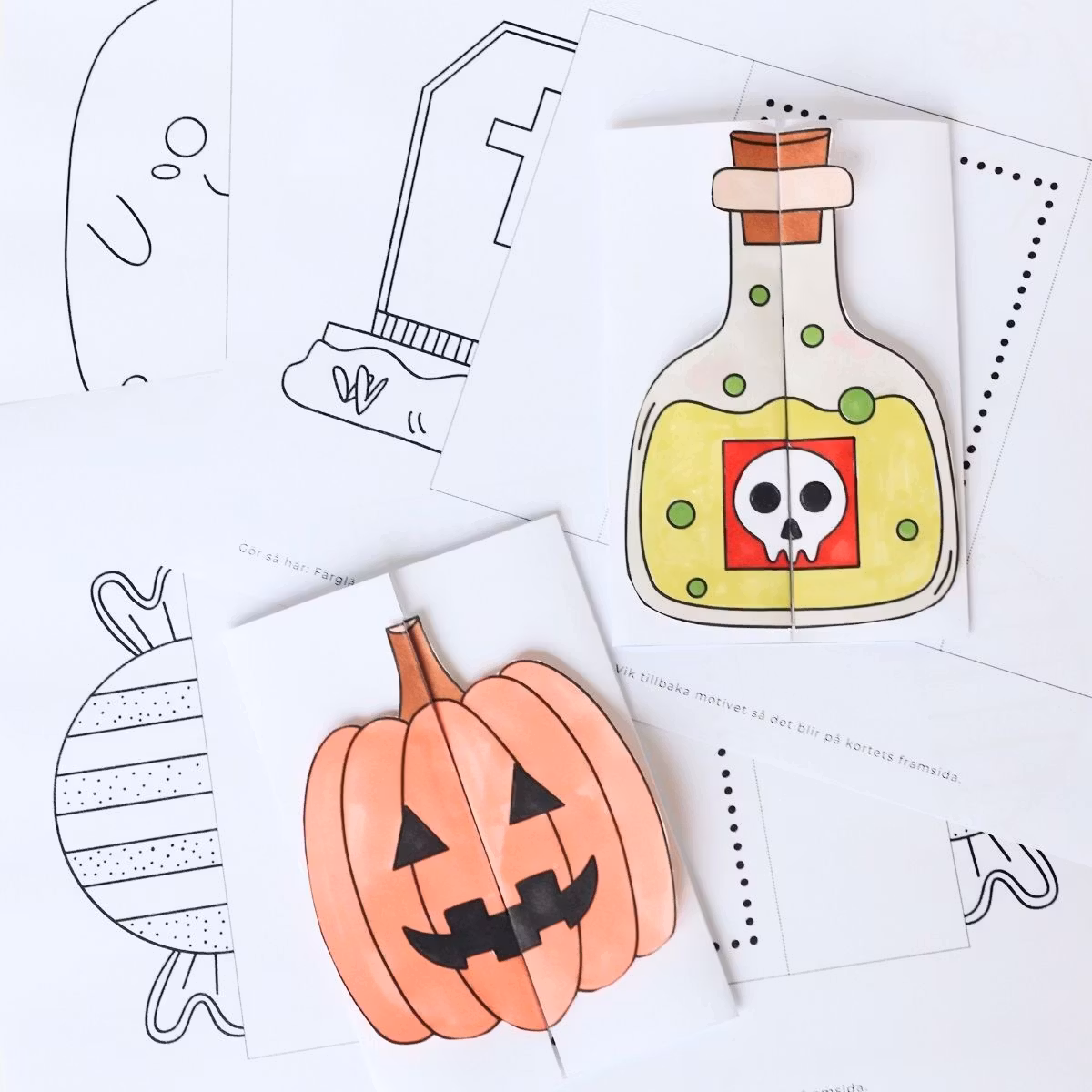 Halloweenkarten basteln