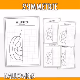 Halloweenbasteln - Symmetrische Kürbisse