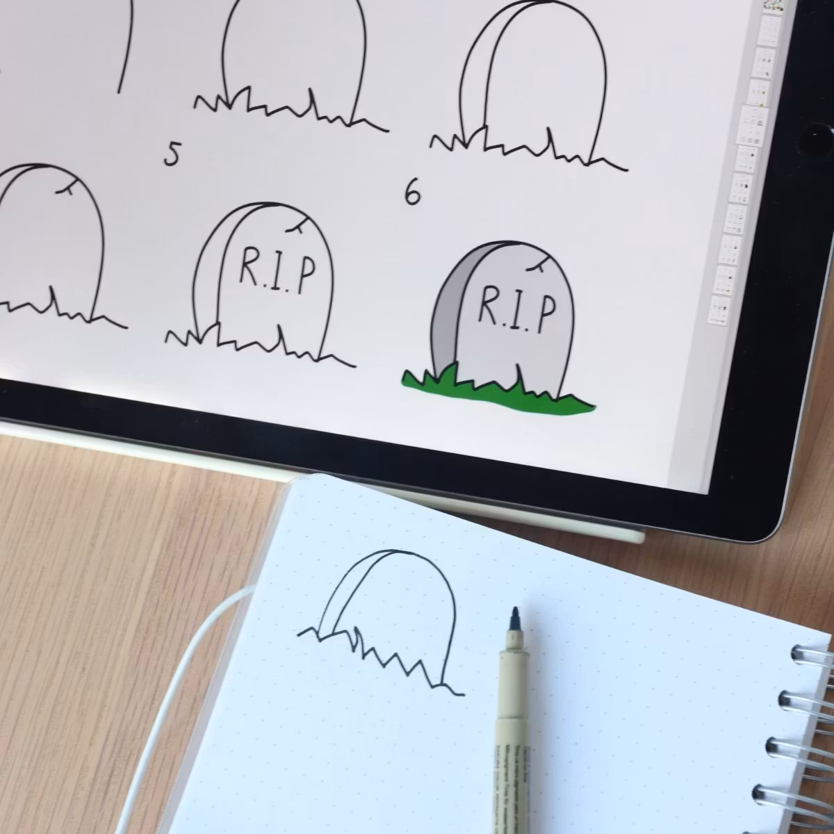 Halloweenmotive Schritt für Schritt zeichnen - 20 Vorlagen