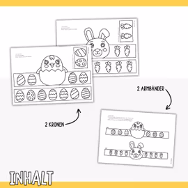 Osterbasteln - Kronen und Armbänder