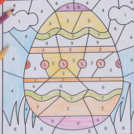 Malen nach Zahlen - Ostern