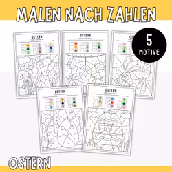 Malen nach Zahlen - Ostern