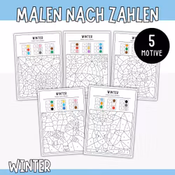 Malen nach Zahlen - Winter