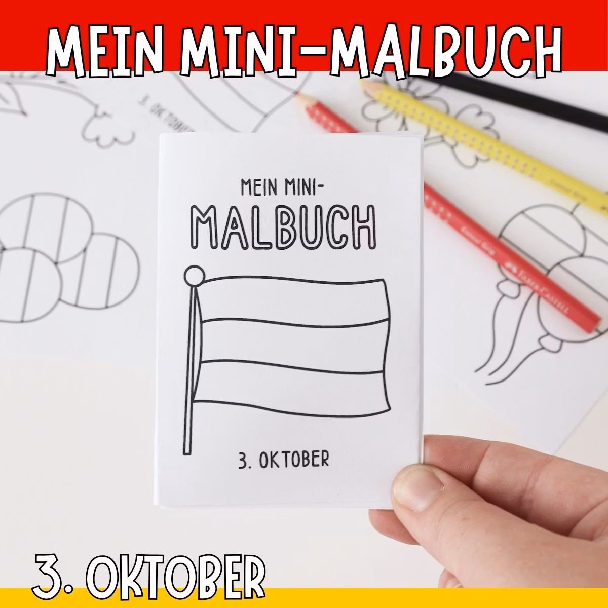 Mein Mini-Malbuch - Tag der Deutschen Einheit