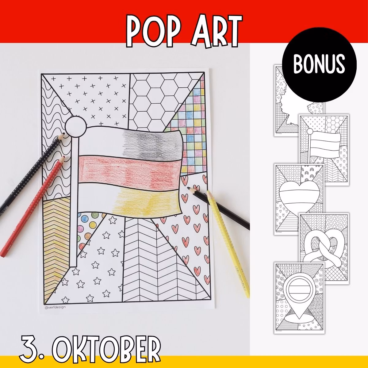 Tag der Deutschen Einheit - Pop-Art