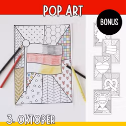 Tag der Deutschen Einheit - Pop-Art