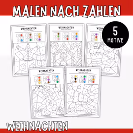 Malen nach Zahlen - Weihnachten