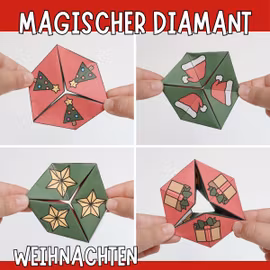 Weihnachtsbasteln - Magischer Diamant