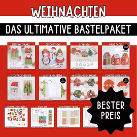 Weihnachtsbasteln - Das ultimative Bastelpaket zum Ausdrucken