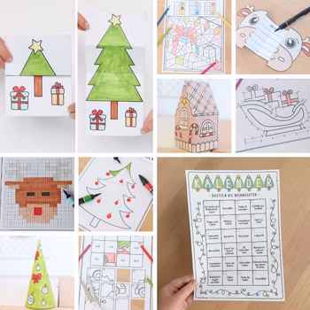 Bastel-Adventskalender - Standard (24 Bastelvorlagen)