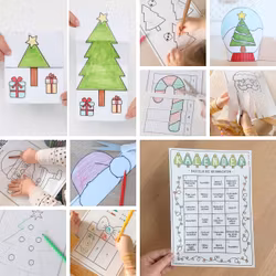 Bastel-Adventskalender - Extra leicht (24 Bastelvorlagen)
