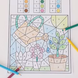 Malen nach Zahlen - Frühling