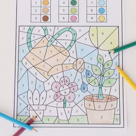 Malen nach Zahlen - Frühling