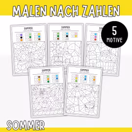 Malen nach Zahlen - Sommer