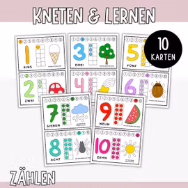 Kneten & Lernen - Zählen mit Knete