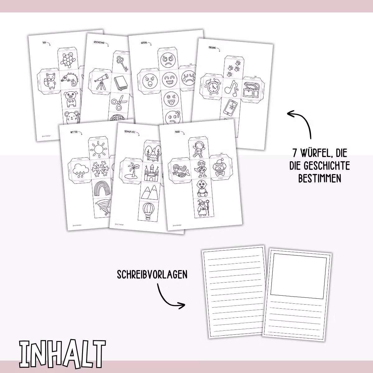 Erzählwürfel - Eigene Geschichten erfinden